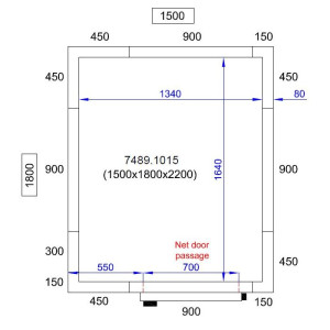 CombiSteel Cold Room Panel 1500x1800x2200 mm