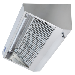 Komplette Snackhaube 900 - Länge 1600 - Motor, LED und Dimmer - Dynasteel