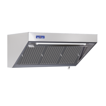 Complete Snack Hood 900 - Length 1600 - Motor, LED, and Dimmer - Dynasteel