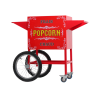 Wagen voor Popcornmachine - Rood - Dynasteel