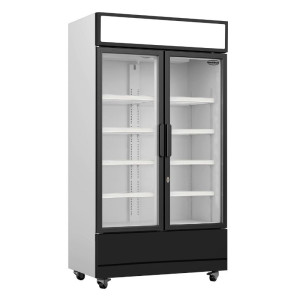 Koelvitrine voor Dranken 2 Glazen Deuren 670 L CombiSteel - Professionele Koelkast