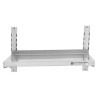 Stainless steel wall shelf on brackets - L 600 x D 400 mm - Dynasteel