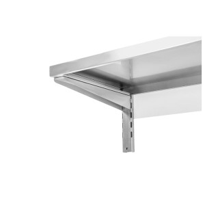 Stainless Steel Wall Shelf on Brackets - L 800 x D 400 mm | Dynasteel