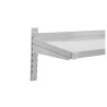 Stainless Steel Wall Shelf on Brackets - Dynasteel - W 1200 x D 400mm