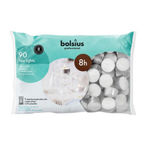 Tealights 8h - Pack of 90 Bolsius