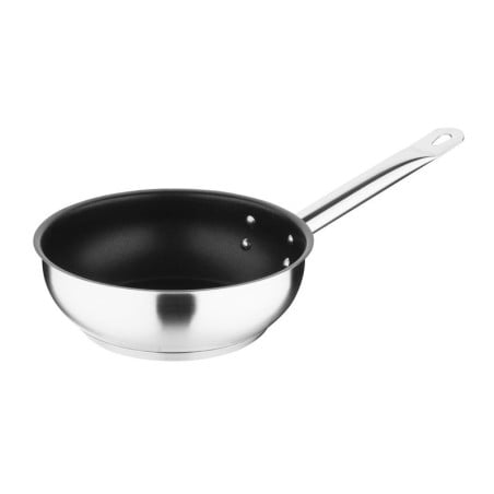 Stainless steel non-stick sauté pan Vogue Ø 200 mm - Professional kitchen