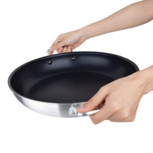 Anti-aanbak Paella pan van aluminium - Vogue, 35 cm