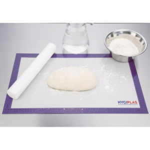 Tapis de Cuisson Antiadhésif Hygiplas 520x315mm - Silicone de Qualité | Allergènes & Facile à Nettoyer