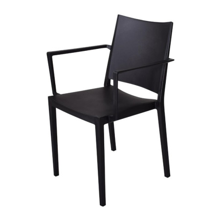 Stackable Black PP Florence Chairs - Set of 4, Quality and Elegance by Nisbets.