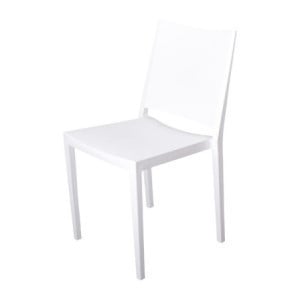 Outdoor stackable white polypropylene Florence chairs - Set of 4
