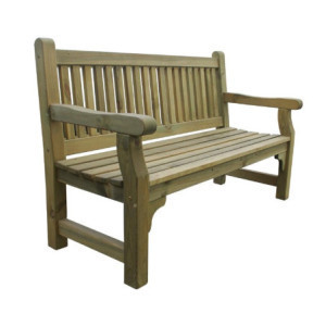 Rowlinson zachte houten tuinbank - Comfort en elegantie