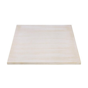 Tischplatte Vintage Weiß 700 mm Bolero - Hochwertiges Peddigrohrholz