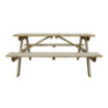 Elegante en robuuste houten picknicktafel 1,5m