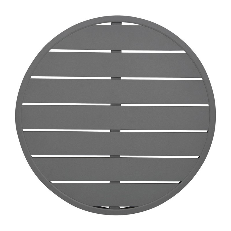 Ronde tafelblad van donkergrijs aluminium 580 mm Bolero - Moderne stijl & duurzaamheid
