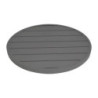 Round Dark Grey Aluminium Table Top 580 mm Bolero - Modern Style & Durability