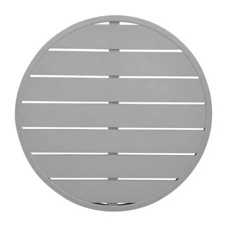 Round Aluminum Light Gray Table Top 580mm Bolero - Modern Style