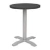 Plateau de Table Rond Aluminium Noir Bolero 580mm - Moderne et Résistant