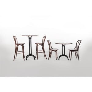 Bistrostoelen Gebogen Hout Noten Afwerking. Charme en Comfort voor Uw Restaurant.