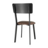 Stühle aus Metall mit Vintage-Sitzfläche - Set mit 4 Bolero