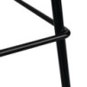 Hohe schwarze Barhocker Bolero - Industriedesign aus Stahldraht
