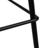 Hoge zwarte krukken Bolero - Industrieel ontwerp in staaldraad