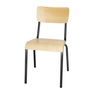 Stühle Set aus 4 Grau Holz Metall Bolero Cantina - Komfort und Eleganz