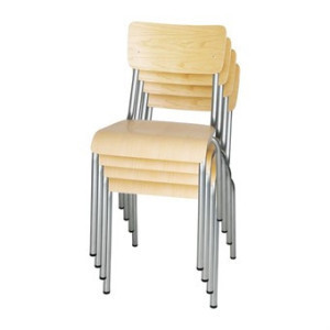 Stuhl aus verzinktem Holz - Set mit 4 Bolero.