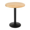 Round Natural Wood Table Top 600 mm Bolero DY738 - Essential Professional Kitchen