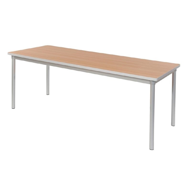 Rectangular beech effect table 1800 mm for professional restaurant