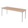 Rectangular beech effect table 1800 mm for professional restaurant