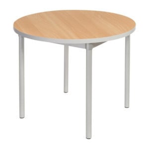 Round Beech Effect Table 900 mm - Ideal for restoration