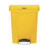 Gele Vuilnisbak 30L Rubbermaid - Ultra Sterk Voetpedaal