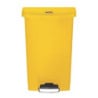 Prullenbak met pedaal Slim Jim Rubbermaid - Geel 50L