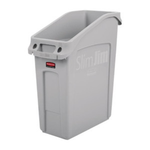 Conteneur Slim Jim Rubbermaid 49L Gris - Pratique et robuste