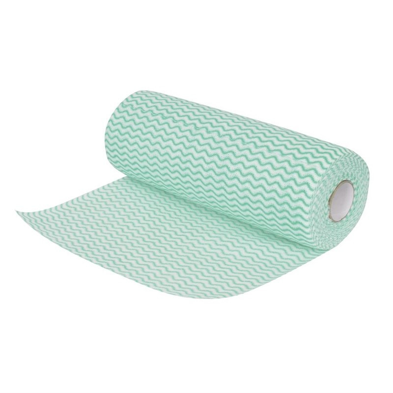 Niet-geweven groene doeken Jantex - Rol van 100 - Nauwkeurigheid & Hygiëne
