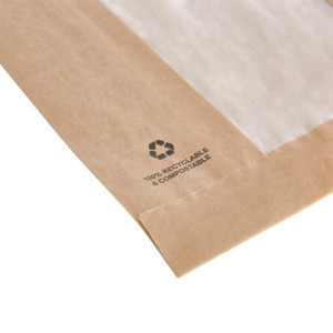 Kraft Paper Bags with Glassine Window - Lot of 1000, Eco-friendly & Elegant