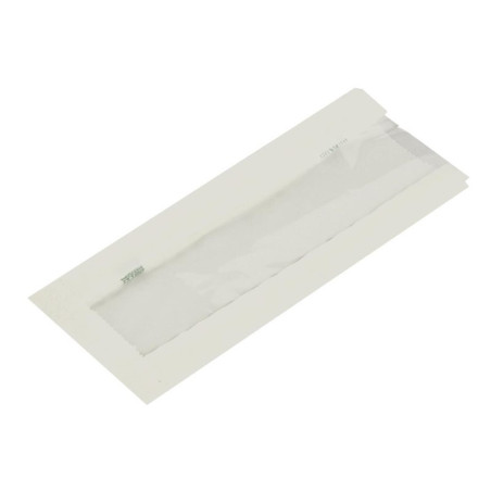 Zakjes voor warme snacks van composteerbaar glanzend papier met venster - Set van 1000, NatureFlex Vegware