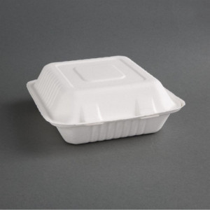 Dozen 3-vaks Bagasse Composteerbare 201mm - Set van 200