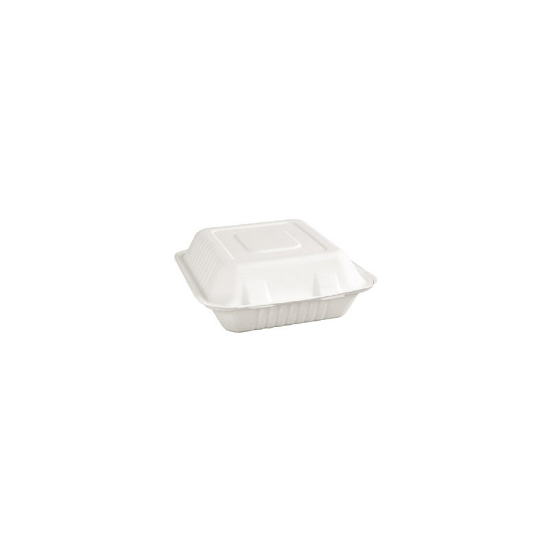 Boîtes 3 Compartiments Bagasse Compostables 201mm - Lot de 200