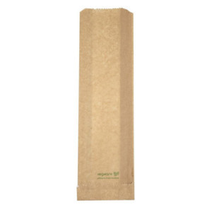 Snackbeutel heiß Vegware 356 x 101 mm kompostierbar - Packung mit 500, FC897