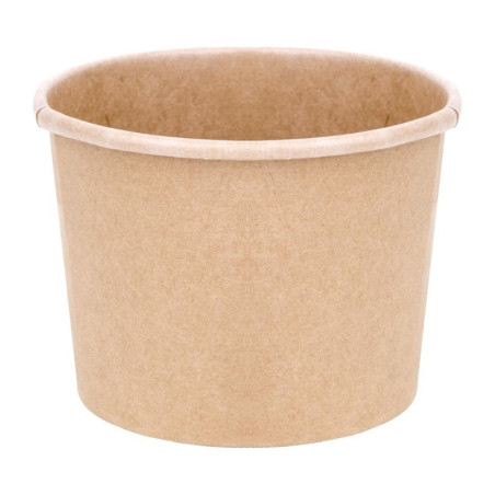 Soup Pots 340 ml 98 mm - Pack of 500 in Kraft Cardboard