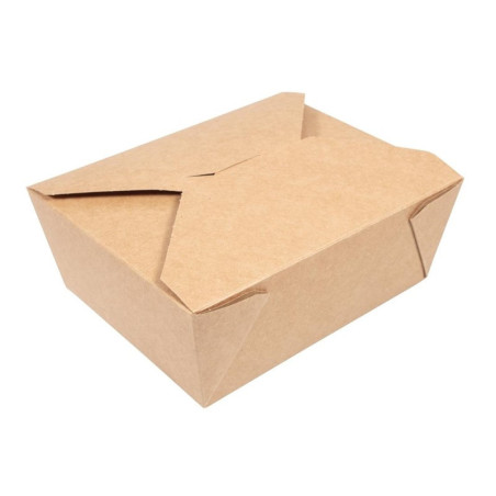 Compostable Cardboard Food Boxes No. 3 1800 ml - Pack of 180 - Vegware - Eco-friendly and practical!