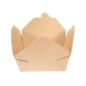 Compostable Cardboard Food Boxes No.3 1800 ml - Pack of 180 - Vegware - Ecological and practical!