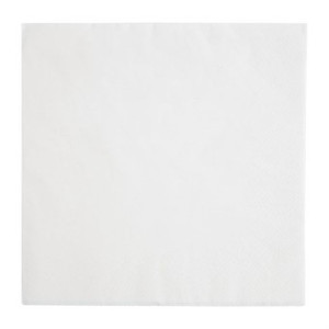 Dinner Napkins 3 Ply 400mm White - Pack of 1000, Professional Quality