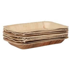 Rectangular Palm Leaf Plates 250x160 mm: Ecological and Aesthetic