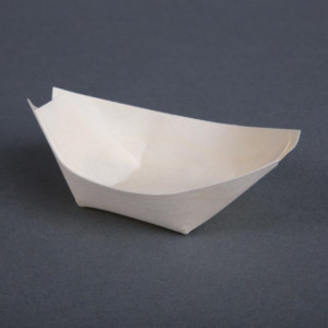 Biodegradable poplar wood dishes 80 mm - Pack of 100: Ecology and practicality.