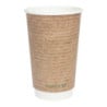 Gobelets Boissons chaudes Double Paroi Compostables 455 ml - Lot de 500 par Vegware