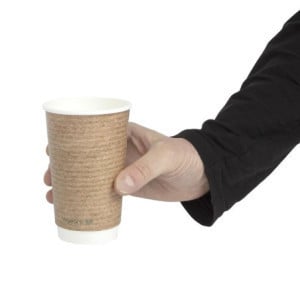 Bekers voor warme dranken Dubbelwandig Composteerbaar 455 ml - Set van 500 door Vegware