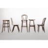 High Bistro Stool Bent Wood Walnut Exceptional Quality