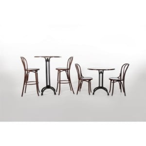 High Bistro Stool Bent Wood Walnut Exceptional Quality